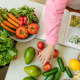 Colourful fresh vegetables on a kitchen counter representing anti-inflammatory foods