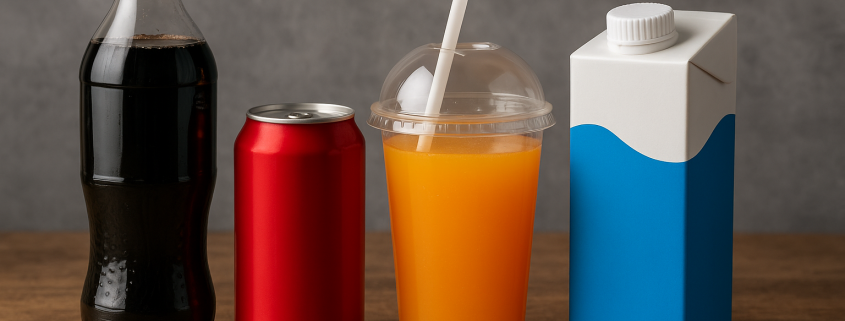 Sugary drinks illustrating sources of added sugar